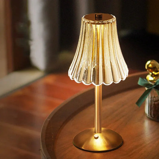 Golden Crystal Table Lamp - illumexa