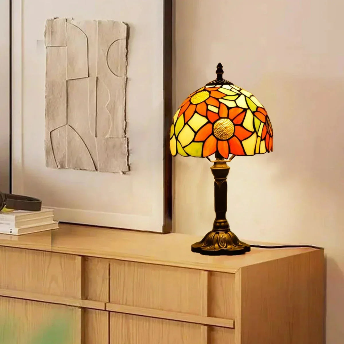 Antique Stained Glass Lamp - illumexa